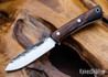 Lon Humphrey Knives: Gold Digger - Forged 52100 - Desert Ironwood - White Liners - LH23IH163