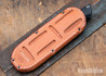 Bark River Knives: Classic Drop Point Hunter - CPM S45VN - Orange & Black Suretouch - Matte - Red Liners