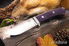 Bark River Knives: Classic Drop Point Hunter - CPM S45VN - Purple G-10 - Black Liners
