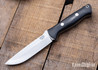 Bark River Knives: Bravo 1.25 - CPM 3V - Black Carbon Fiber - Gray Liner