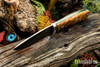 Bark River Knives: Bobcat Hunter - CPM 154 - Thuya Burl - Green Liners