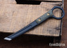 RMJ Tactical: "Stabby Guy" Pry Tool - Dirty Olive G-10 - CPM-3V - Black Textured Finish