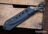 RMJ Tactical: "Stabby Guy" Pry Tool - Dirty Olive G-10 - CPM-3V - Black Textured Finish