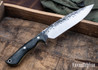 Lon Humphrey Knives: Ranger - Forged 52100 - Storm Maple - Yellow Liners - LH11KH025