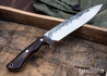 Lon Humphrey Knives: Ranger - Forged 52100 - Desert Ironwood - Orange Liners - LH11KH155