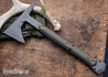 RMJ Tactical: Ragnarok 14 - Textured Dirty Olive G-10 - 80CrV2 - Tungsten Cerakote
