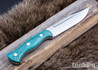 Bark River Knives: Cub - CPM 3V - Teal Maple Burl #1