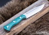 Bark River Knives: Cub - CPM 3V - Teal Maple Burl #2