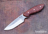 Carter Cutlery: Muteki - Perfect Neck Knife - Dyed Curly Maple - Black Linen Micarta Liners - CC29HH020