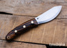 L.T. Wright Knives: JX2 Jessmuk - CPM 3V - Dessert Ironwood - Black Liners 15
