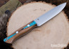 Bark River Knives: Aurora II - CPM 3V - Blue Texas Fencepost - Red Liners #2