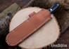 Bark River Knives: Aurora II - CPM 3V - Burgundy Canvas Micarta - Yellow & White Liners