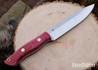 Bark River Knives: Aurora II - CPM 3V - Colored Tigertail Maple Burl - Mosaic Pins #4