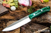 Bark River Knives: Aurora II - CPM 3V - Green Cyclone Mesh