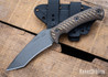 RMJ Tactical: Peregrine - Hyena Brown G-10 - Nitro V - Tungsten Cerakote