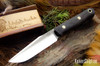 Bark River Knives: Ultralite Field Knife - CPM 3V - Black Suretouch - Matte - Brass Pins