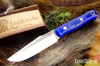 Bark River Knives: Ultralite Field Knife - CPM 3V - Blue Cyclone Mesh