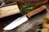 Bark River Knives: Ultralite Field Knife - CPM 3V - Dark Curly Maple - Mosaic Pins #1