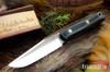 Bark River Knives: Ultralite Field Knife - CPM 3V - Forest Green G-10 - Yellow Liners - Brass Pins
