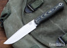 Bark River Knives: Ultralite Field Knife - CPM 3V - Green & Black Suretouch - Matte - Black Liners & Pins