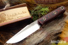 Bark River Knives: Ultralite Field Knife - CPM 3V - Red & Black Suretouch - Matte - Red Liners - Hollow Brass Pins