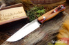 Bark River Knives: Ultralite Field Knife - CPM 3V - Red Texas Fencepost - Black Liners