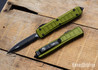 Microtech: Ultratech II - Auto OTF - Signature Series - Double Edge - Black STD Blade - Stepside - OD Green Handle - 122II-1ODS