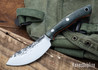 Lon Humphrey Knives: Blacktail Nessmuk - Forged 52100 - Storm Maple - Orange Liners - LH24AI101