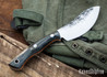 Lon Humphrey Knives: Blacktail Nessmuk - Forged 52100 - Storm Maple - Orange Liners - LH24AI105