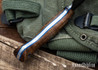 Lon Humphrey Knives: Blacktail Nessmuk - Forged 52100 - Tasmanian Blackwood - Blue Liners - LH24AI115