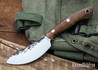 Lon Humphrey Knives: Blacktail Nessmuk - Forged 52100 - Tasmanian Blackwood - Green Liners - LH24AI230