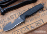 Benchmade Knives: 112SBK-BLK - H2O Fixed Blade - Black Coated N680 Steel - Serrated