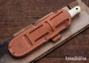 Bark River Knives: Bushcrafter II - CPM 3V - Evergreen Burlap Micarta - Thick Natural Liners - Mosaic Pins