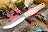 Bark River Knives: Bushcrafter II - CPM 3V - Ghost Green Jade G-10 - Orange Liners