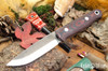 Bark River Knives: Bushcrafter II - CPM 3V - Red & Black Suretouch - Matte - Black Liners - Thick Handle