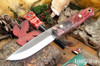 Bark River Knives: Bushcrafter II - CPM 3V - Hellfire Maple Burl - Brass Pins