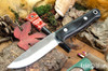 Bark River Knives: Bushcrafter II - CPM 3V - Black Canvas Micarta - Blue Liners