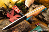 Bark River Knives: Bushcrafter II - CPM 3V - Black Texas Fencepost - Red Liners