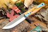 Bark River Knives: Bushcrafter II - CPM 3V - Blue Texas Fencepost