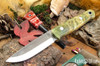 Bark River Knives: Bushcrafter II - CPM 3V - Brown & Green Maple Burl