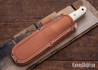 Bark River Knives: Bushcrafter II - CPM 3V - Dark Curly Maple - Red Liners - Mosaic Pins #2