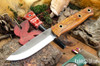 Bark River Knives: Bushcrafter II - CPM 3V - Desert Ironwood - Black Liners - Hollow Brass Pins #2