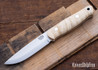 Bark River Knives: Bushcrafter II - CPM 3V - Natural Curly Maple #1