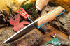 Bark River Knives: Bushcrafter II - CPM 3V - Red Texas Fencepost - Black Liners