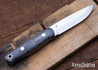 Bark River Knives: Bushcrafter II - CPM 3V - Blue Tigertail Maple Burl