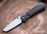 Chris Reeve Knives: Small Sebenza 31 - CPM-MagnaCut Tanto - Macassar Ebony Inlay - CR20CI004