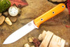 Bark River Knives: Mini Kephart - CPM 3V - Blaze Orange G-10 - Black Liners - Hollow Pins