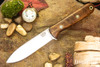 Bark River Knives: Mini Kephart - CPM 3V - Dark Curly Maple - Black Liners - Mosaic Pins #2