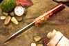 Bark River Knives: Mini Kephart - CPM 3V - Sunfire Dragon Scale - Red Liners - Hollow Brass Pins