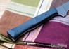 Town Cutler: 6" Curved Boning Knife - eXo Blue - Blue Linen Micarta - Nitro-V - Cerakote Finish